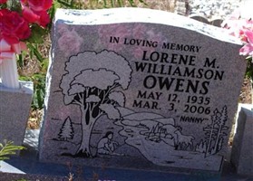 Lorene M. Williamson Owens Lorene M. Williamson Owens