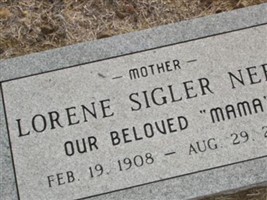 Lorene Veda Sigler Neely Lorene Veda Sigler Neely
