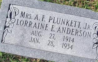 Lorraine E Anderson Plunkett