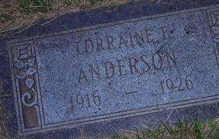 Lorraine Evelyn Anderson