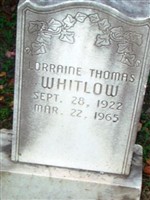 Lorraine Thomas Whitlow Lorraine Thomas Whitlow