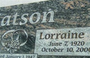 Lorraine V Matson Lorraine V Matson