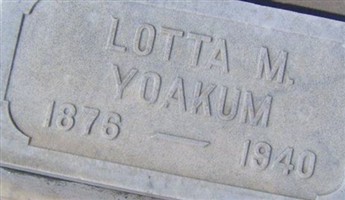 Lotta M Carr Yoakum Lotta M Carr Yoakum