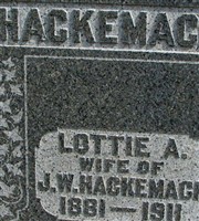 Lottie A Hackemack