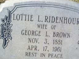 Lottie L. Ridenhour Brown Lottie L. Ridenhour Brown