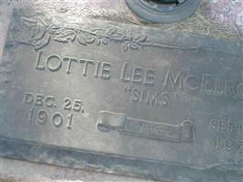 Lottie Lee Sims McElroy