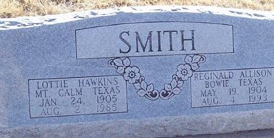 Lottie Loree Hawkins Smith Lottie Loree Hawkins Smith