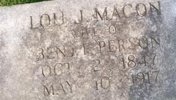 Lou J Macon Person Lou J Macon Person