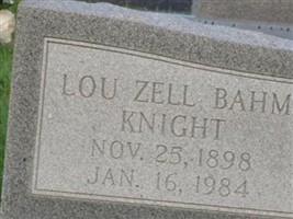 Lou Zell Baham Knight