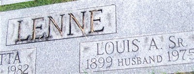 Louis A Lenne, Sr