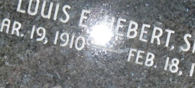 Louis E. Hebert, Sr Louis E. Hebert, Sr