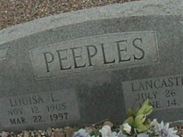 Louisa L Peeples