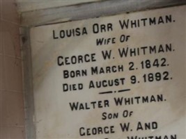 Louisa Orr Whitman Louisa Orr Whitman