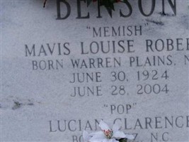 Mavis Louise "Memish" Roberts Benson