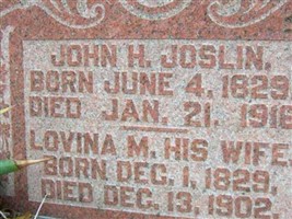 Lovina M. Joslin Lovina M. Joslin