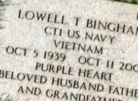 Lowell T Bingham