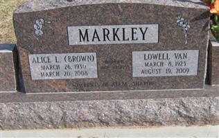 Lowell Van Markley