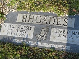 Lowell W "Dusty" Rhoades Lowell W "Dusty" Rhoades