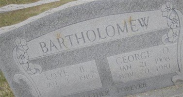 Loye B. Bartholomew Loye B. Bartholomew