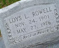 Loys L Rowell Loys L Rowell