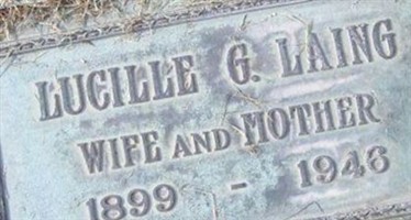 Lucille Gustana Wright Laing Lucille Gustana Wright Laing