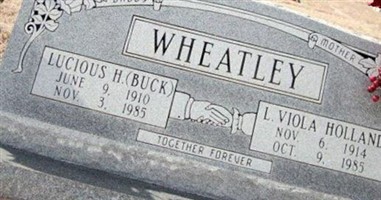 Lucious Harold "Buck" Wheatley Lucious Harold "Buck" Wheatley