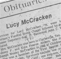 Lucy Anders McCracken