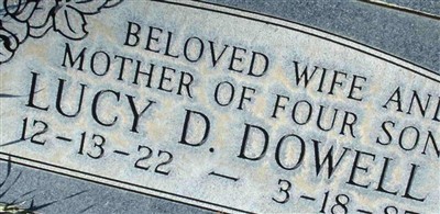 Lucy Dominguez Dowell Lucy Dominguez Dowell