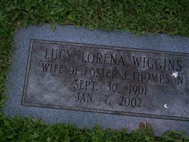 Lucy Lorena Wiggins Thompson Lucy Lorena Wiggins Thompson