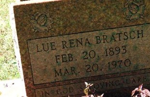 Lue Rena Bratsch Lue Rena Bratsch