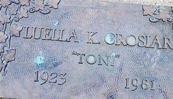 Luella "Toni" K Crosiar
