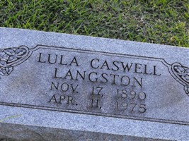 Lula Caswell Langston Lula Caswell Langston
