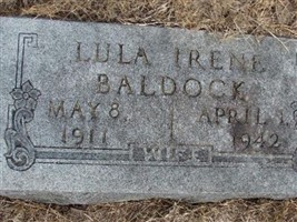Lula Irene Baldock Lula Irene Baldock