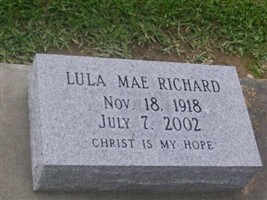 Lula Mae Richard Lula Mae Richard
