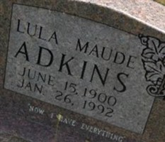 Lula Maude Adkins Lula Maude Adkins
