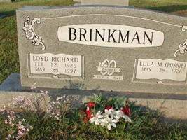 Lula M. "Ponnie" Graff Brinkman Lula M. "Ponnie" Graff Brinkman