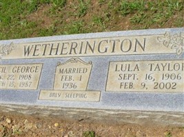 Lula Taylor Wetherington Lula Taylor Wetherington