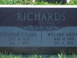 Lusannah Emeline Clark Richards Lusannah Emeline Clark Richards