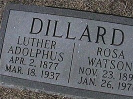 Luther Adolphus Dillard Luther Adolphus Dillard