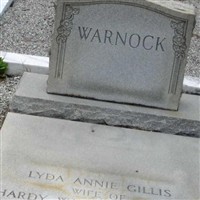 Lyda Annie Gillis Warnock Lyda Annie Gillis Warnock