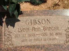 Lydia Ann Badger Gibson