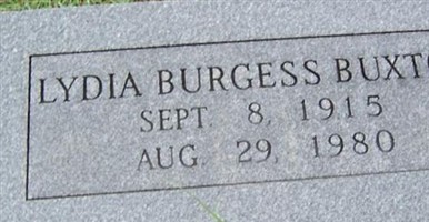 Lydia Burgess Buxton