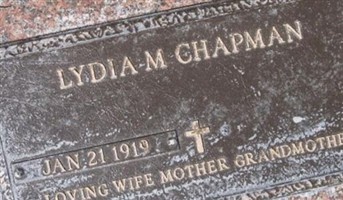 Lydia M. Chapman Lydia M. Chapman