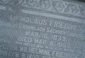Lydia Wilhelmine Friedrick Lydia Wilhelmine Friedrick