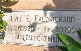 Lyle Eugene Fredrickson Lyle Eugene Fredrickson