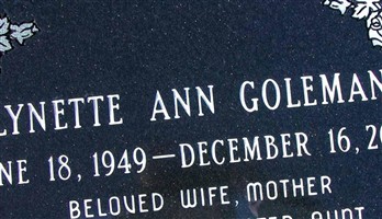Lynette Ann Goleman Lynette Ann Goleman