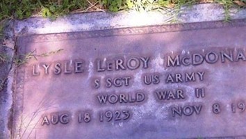 Lysle LeRoy McDonald Lysle LeRoy McDonald