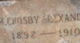 M Crosby Alexander