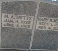 M. A. Metts M. A. Metts