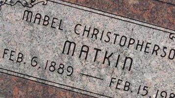 Mabel Hannah Christopherson Matkin